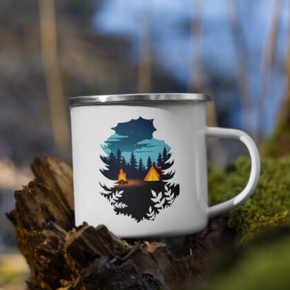 Campfire Enamel Mug