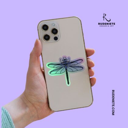 Dragonfly Holographic stickers