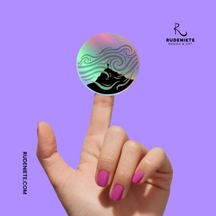 Misty Mountain Holographic stickers